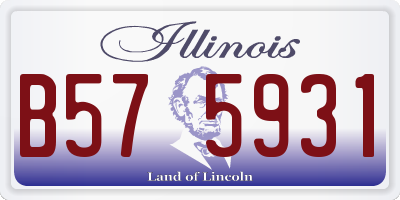 IL license plate B575931