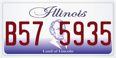 IL license plate B575935