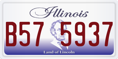 IL license plate B575937