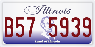 IL license plate B575939