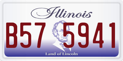 IL license plate B575941