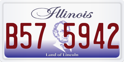 IL license plate B575942