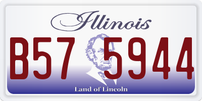 IL license plate B575944