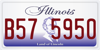 IL license plate B575950