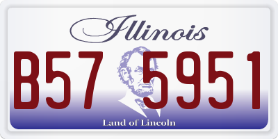 IL license plate B575951