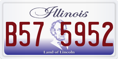 IL license plate B575952