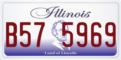 IL license plate B575969