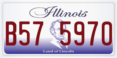 IL license plate B575970