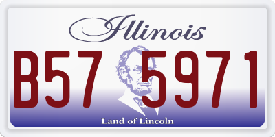 IL license plate B575971
