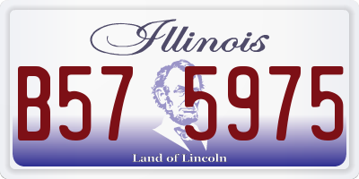 IL license plate B575975
