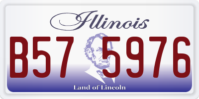 IL license plate B575976