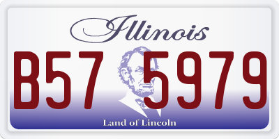 IL license plate B575979