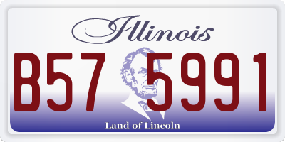 IL license plate B575991