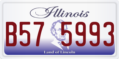 IL license plate B575993