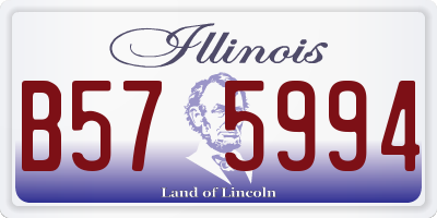 IL license plate B575994