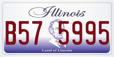 IL license plate B575995