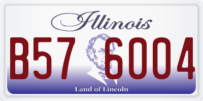IL license plate B576004