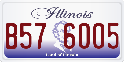 IL license plate B576005