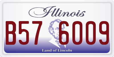 IL license plate B576009