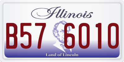 IL license plate B576010