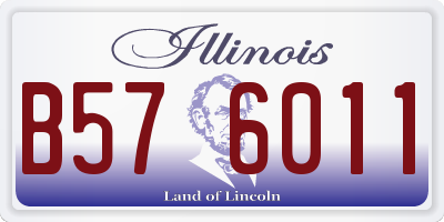 IL license plate B576011