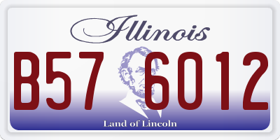 IL license plate B576012