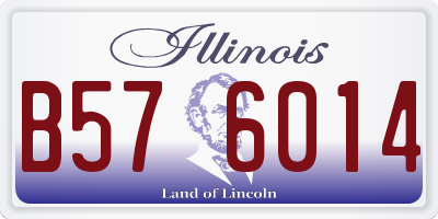 IL license plate B576014