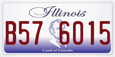 IL license plate B576015