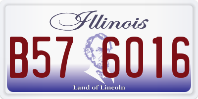 IL license plate B576016