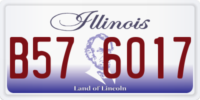 IL license plate B576017
