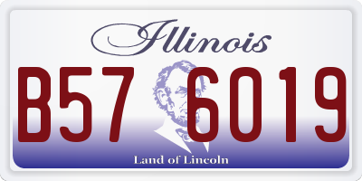 IL license plate B576019