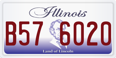 IL license plate B576020