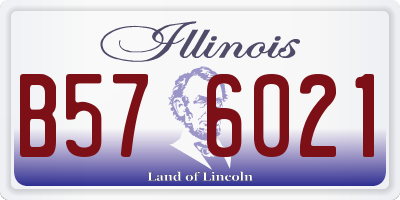 IL license plate B576021