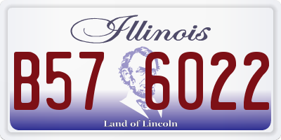 IL license plate B576022
