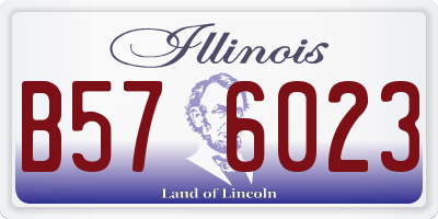 IL license plate B576023