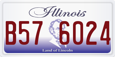 IL license plate B576024
