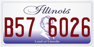 IL license plate B576026