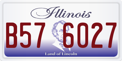 IL license plate B576027