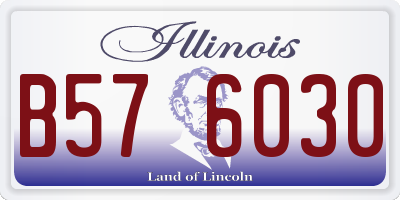 IL license plate B576030