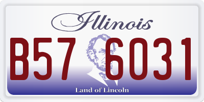 IL license plate B576031