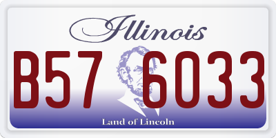 IL license plate B576033