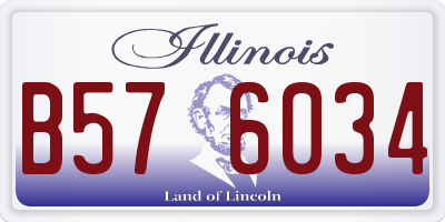 IL license plate B576034