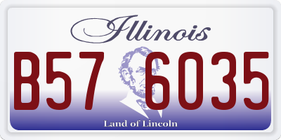 IL license plate B576035