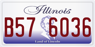 IL license plate B576036