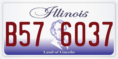 IL license plate B576037