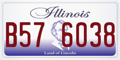 IL license plate B576038
