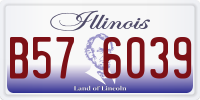 IL license plate B576039