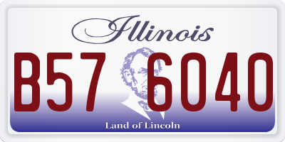IL license plate B576040