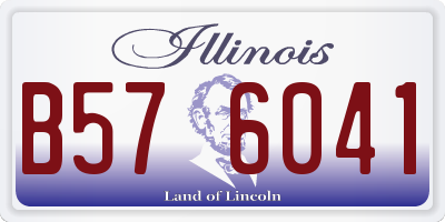 IL license plate B576041