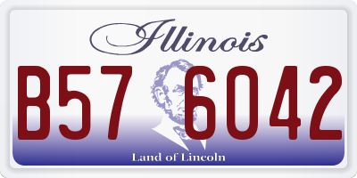 IL license plate B576042